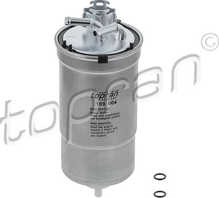 Topran 109 004 - Fuel filter www.autospares.lv