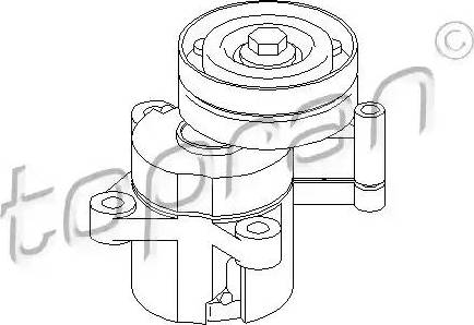 Topran 109 796 - Натяжитель, поликлиновый ремень www.autospares.lv