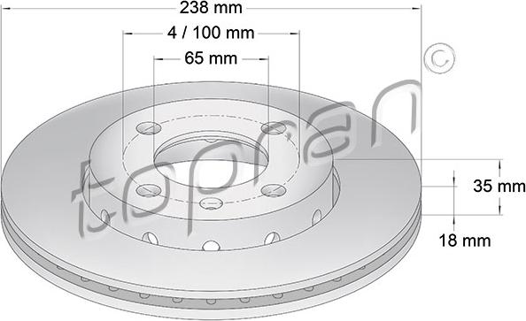 Topran 104 027 - Bremžu diski autospares.lv