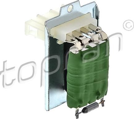 Topran 104 116 - Resistor, interior blower www.autospares.lv