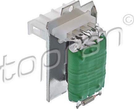 Topran 104 117 - Resistor, interior blower www.autospares.lv