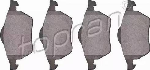 Topran 108 505 - Brake Pad Set, disc brake www.autospares.lv