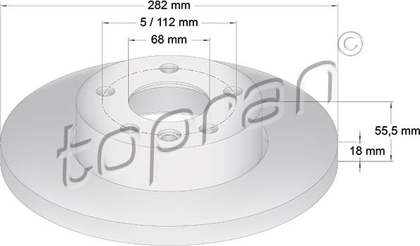 Topran 108 507 - Тормозной диск www.autospares.lv