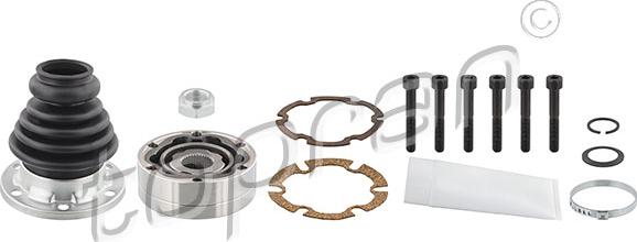 Topran 108 356 - Шарнирный комплект, ШРУС, приводной вал www.autospares.lv