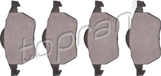 Topran 103 587 - Brake Pad Set, disc brake www.autospares.lv