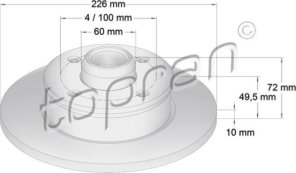 Topran 103 526 - Bremžu diski autospares.lv