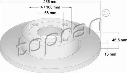 Topran 103 700 - Bremžu diski www.autospares.lv