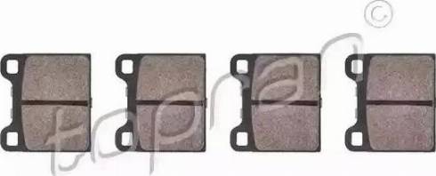 Topran 107 560 - Brake Pad Set, disc brake www.autospares.lv