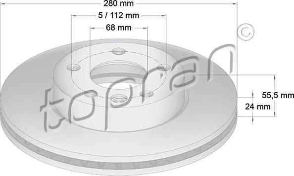 Topran 107 691 - Bremžu diski www.autospares.lv