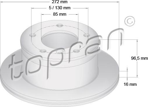 Topran 107 689 - Bremžu diski www.autospares.lv