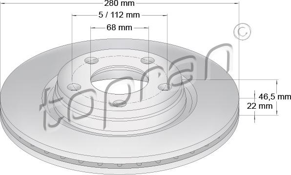 Topran 107 684 - Bremžu diski www.autospares.lv