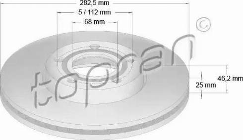 Topran 107 685 - Brake Disc www.autospares.lv