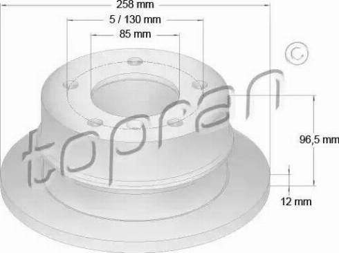 Topran 107 688 - Bremžu diski www.autospares.lv