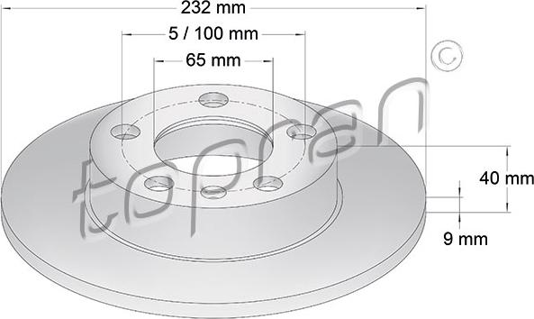 Topran 107 683 - Тормозной диск www.autospares.lv