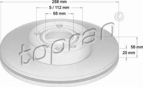 Topran 107 628 - Bremžu diski www.autospares.lv