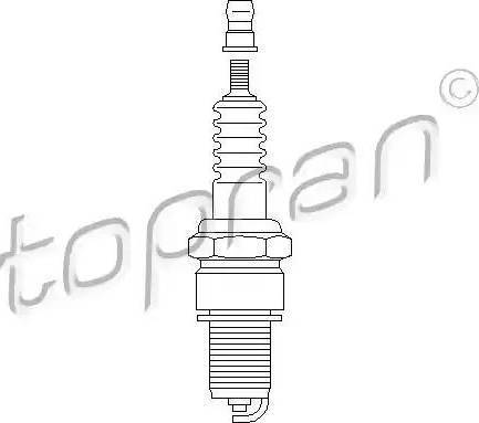 Topran 107 128 - Spark Plug www.autospares.lv