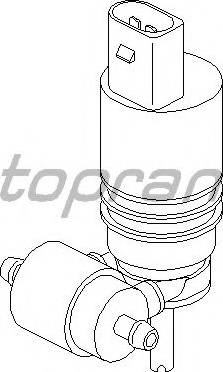 Topran 107 819 755 - Water Pump, window cleaning www.autospares.lv