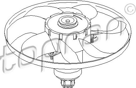 Topran 107 711 - Ventilators, Motora dzesēšanas sistēma www.autospares.lv