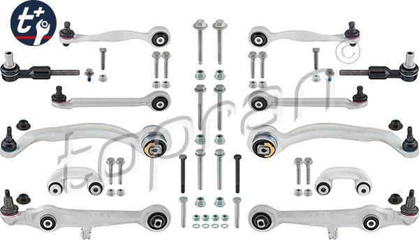 Topran 114 522 - Подвеска колеса, комплект www.autospares.lv