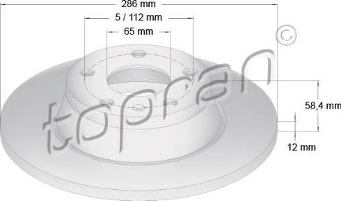 Topran 114 365 - Bremžu diski www.autospares.lv