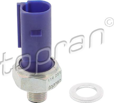 Topran 114 251 - Sender Unit, oil pressure www.autospares.lv