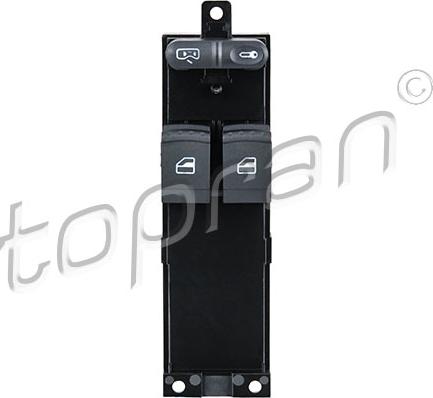 Topran 115 117 - Switch, door lock system www.autospares.lv