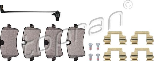 Topran 115 178 - Brake Pad Set, disc brake www.autospares.lv