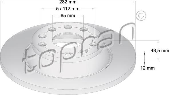 Topran 115 893 - Bremžu diski autospares.lv