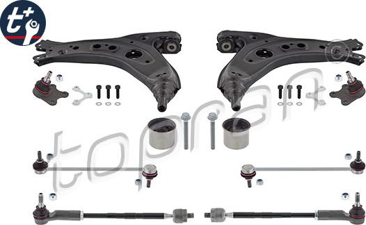 Topran 115 800 - Link Set, wheel suspension www.autospares.lv