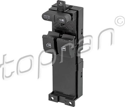 Topran 116 029 - Switch, door lock system www.autospares.lv