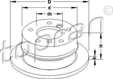 Topran 110 440 - Bremžu diski www.autospares.lv