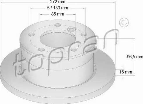 Topran 110 441 - Bremžu diski www.autospares.lv