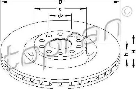 Topran 110 417 - Bremžu diski autospares.lv