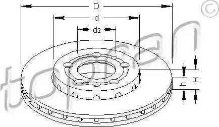 Topran 110 435 - Bremžu diski www.autospares.lv