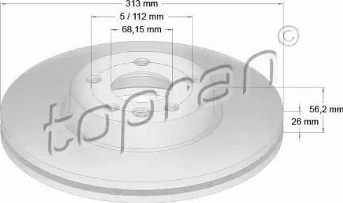 Topran 110 431 - Bremžu diski autospares.lv