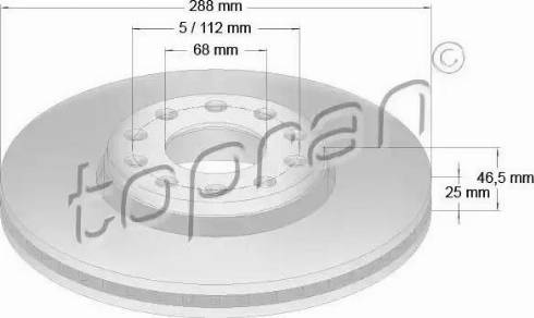 Topran 110 420 - Bremžu diski autospares.lv