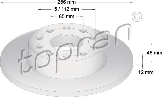 Topran 110 080 - Тормозной диск www.autospares.lv