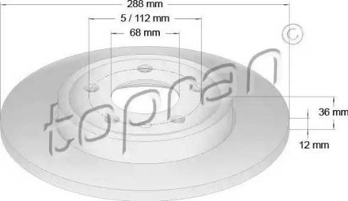 Topran 110 081 - Bremžu diski www.autospares.lv