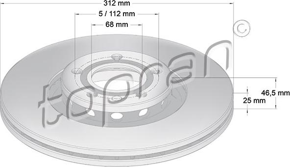 Topran 110 078 - Bremžu diski www.autospares.lv