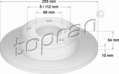 Topran 110 814 - Тормозной диск www.autospares.lv