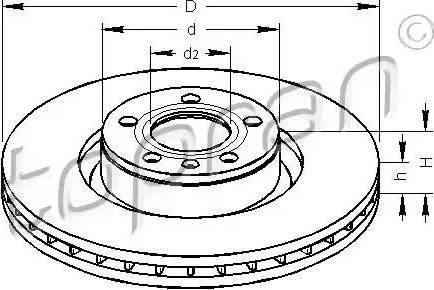 Topran 110 308 - Bremžu diski www.autospares.lv