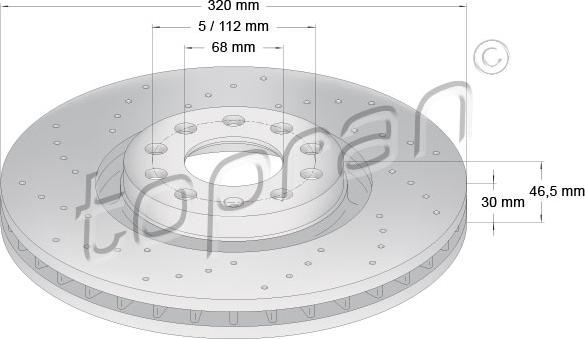 Topran 110 310 - Bremžu diski autospares.lv