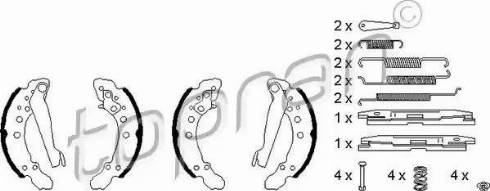 Topran 110 298 - Bremžu loku komplekts www.autospares.lv