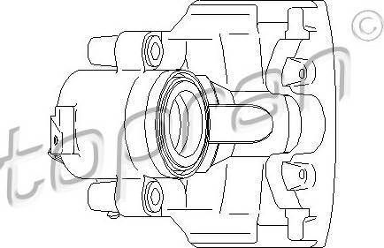 Topran 110289755 - Bremžu suports www.autospares.lv