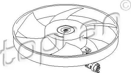 Topran 111 443 - Ventilators, Motora dzesēšanas sistēma www.autospares.lv