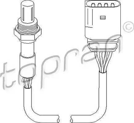 Topran 111 623 - Лямбда-зонд, датчик кислорода www.autospares.lv