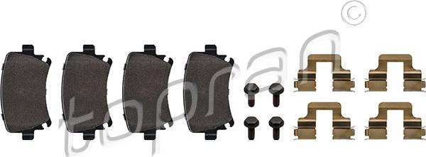 Topran 111 055 - Brake Pad Set, disc brake www.autospares.lv