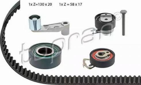 Topran 111 194 - Комплект зубчатого ремня ГРМ www.autospares.lv