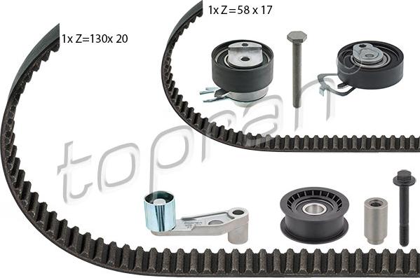 Topran 111 196 - Zobsiksnas komplekts autospares.lv