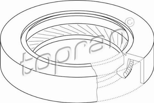 Topran 111 130 - Vārpstas blīvgredzens, Kloķvārpsta www.autospares.lv